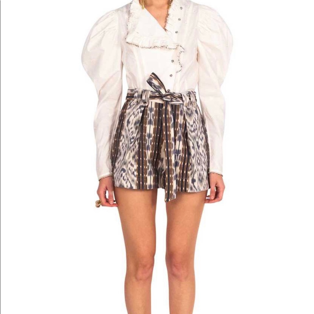 Ulla Johnson Rafa Shorts in Azul